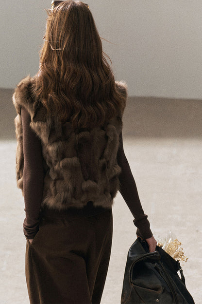Real Fox Fur Vest