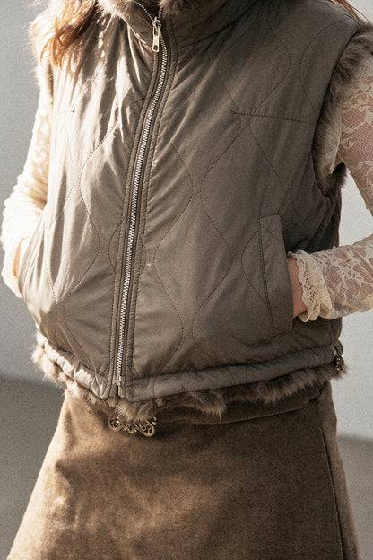 Real Fox Fur Vest