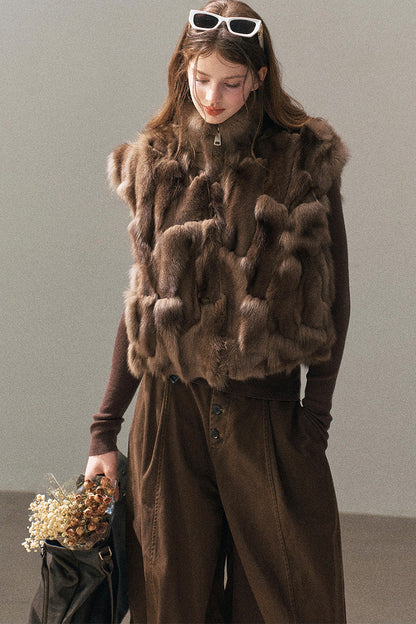 Real Fox Fur Vest