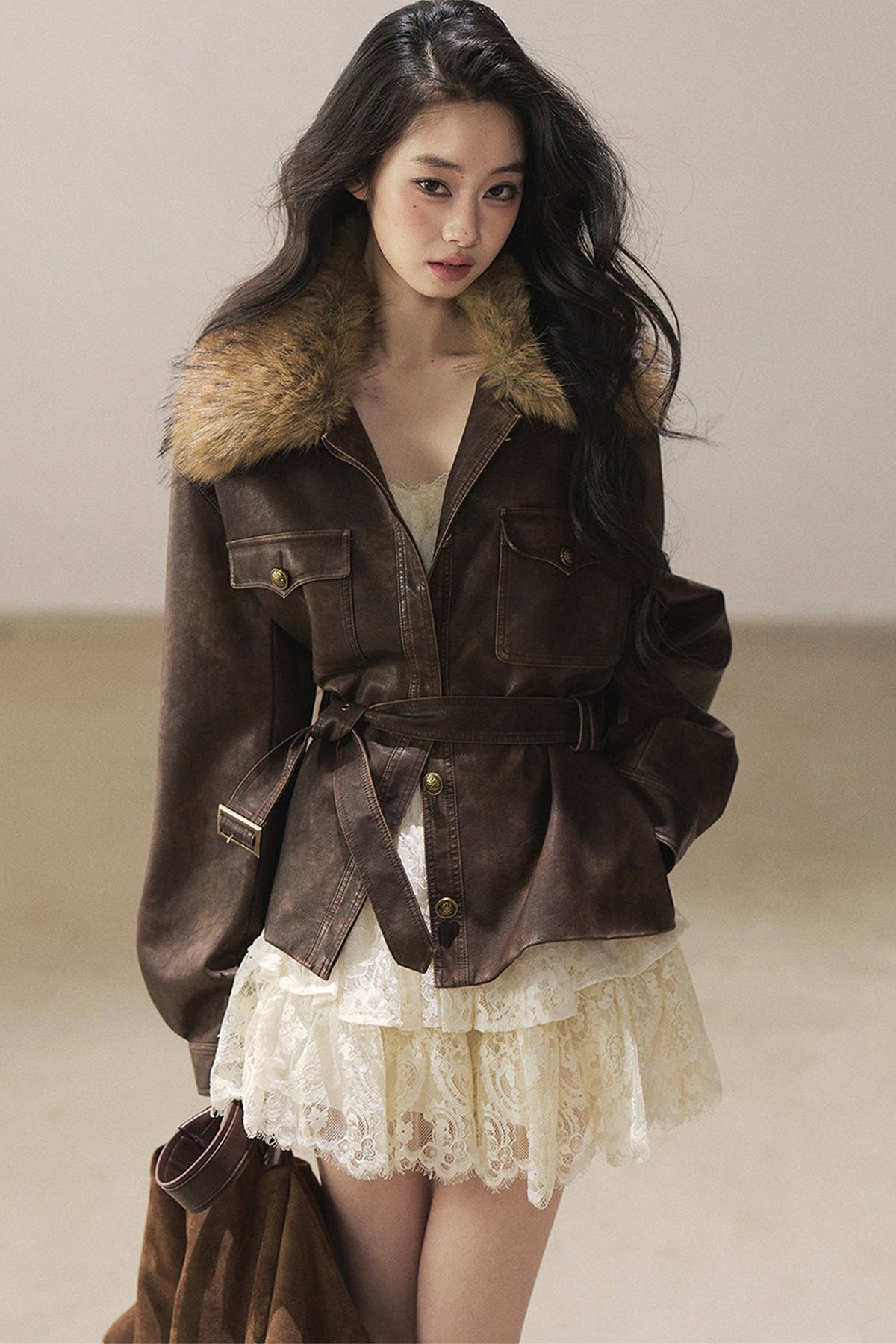 Lace Camisole Dress and Jacket Set-Up