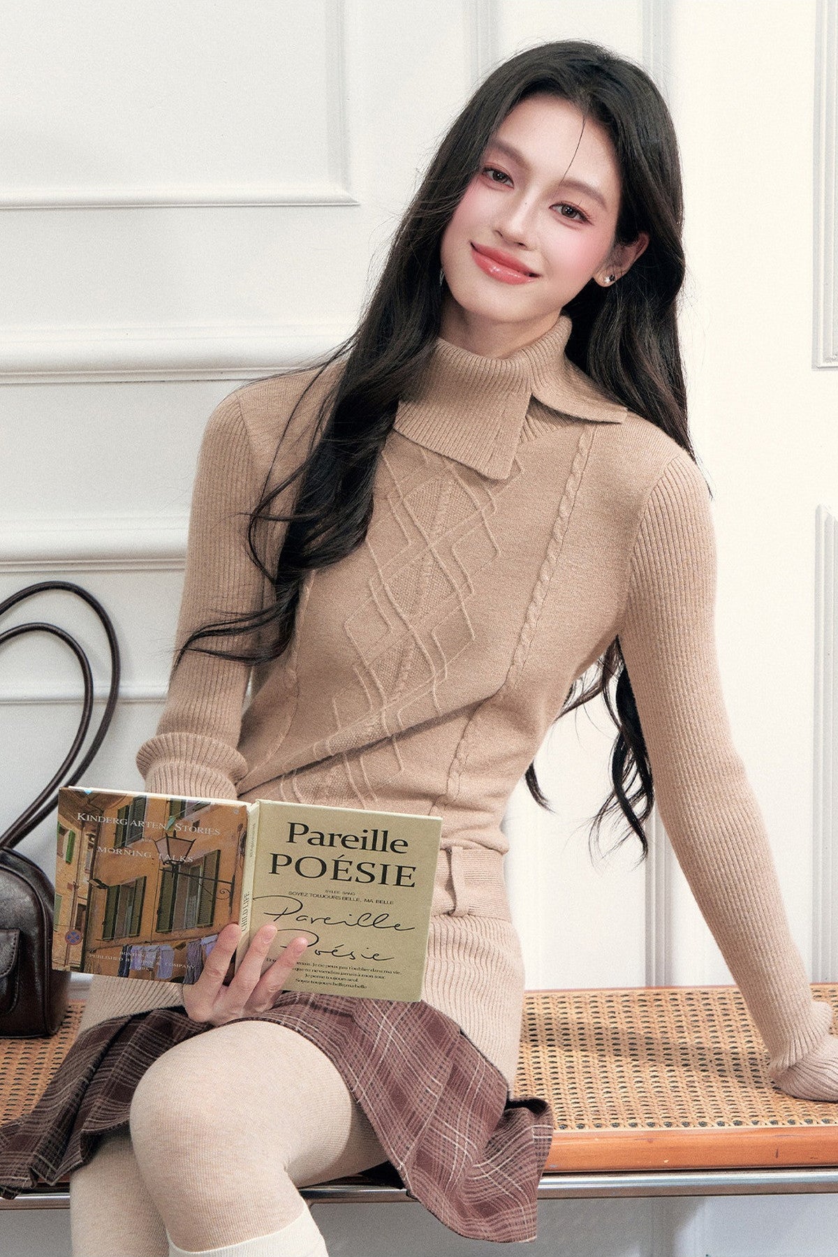 Belted Knit Sweater