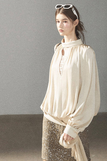 Straight Cut Sequin Lace Skirt