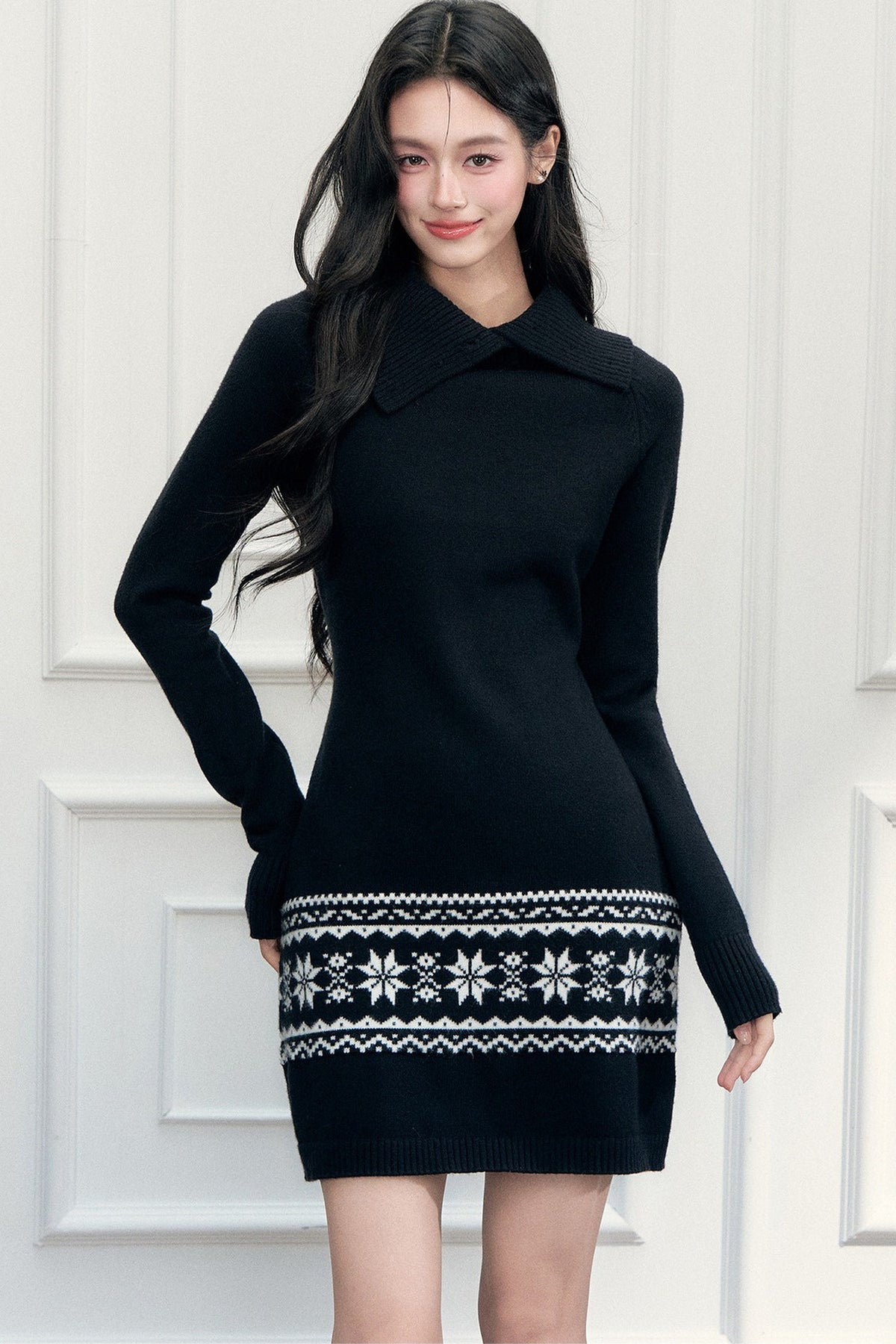 Fair Isle Knit Bodycon Dress