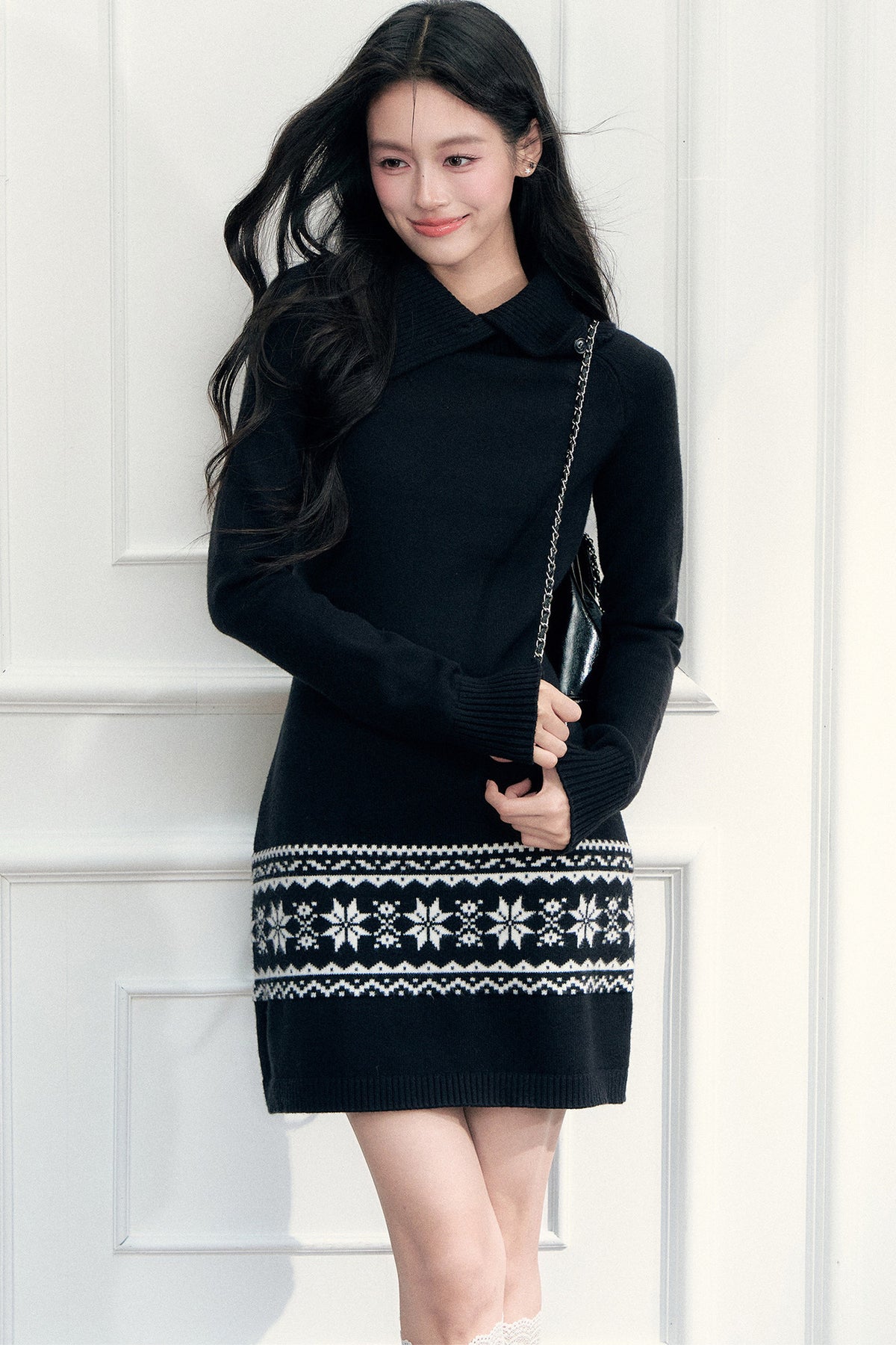 Fair Isle Knit Bodycon Dress