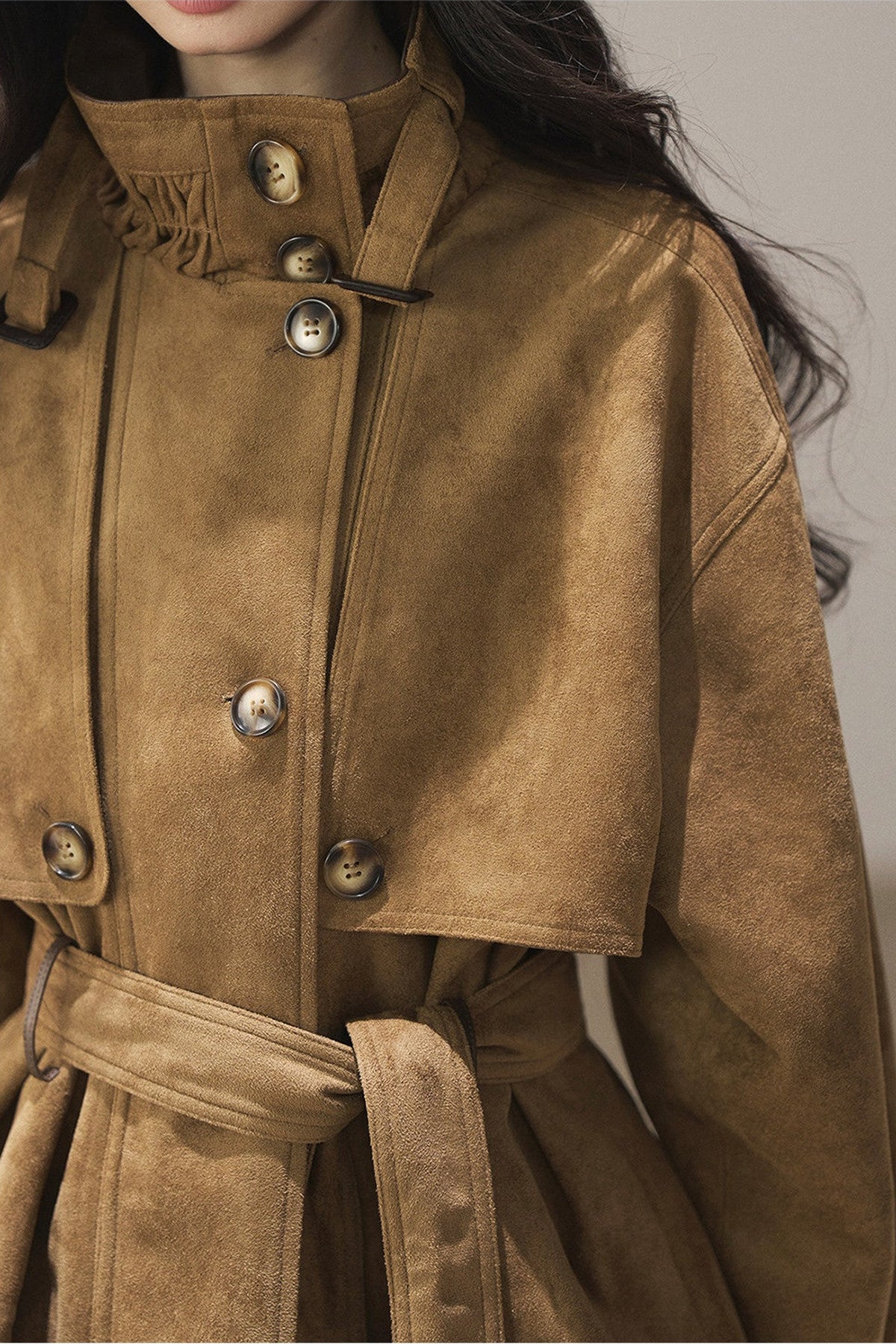 British Style Faux Suede Workwear Jacket