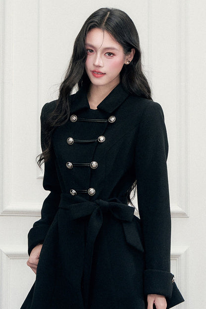 Napoleon Retro Knight-Style Woolen Cape Jacket Set-Up