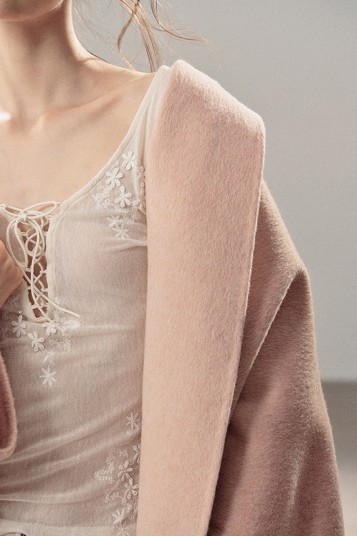 Double-Sided Woolen Shawl Coat