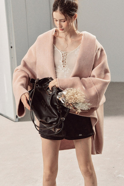Double-Sided Woolen Shawl Coat