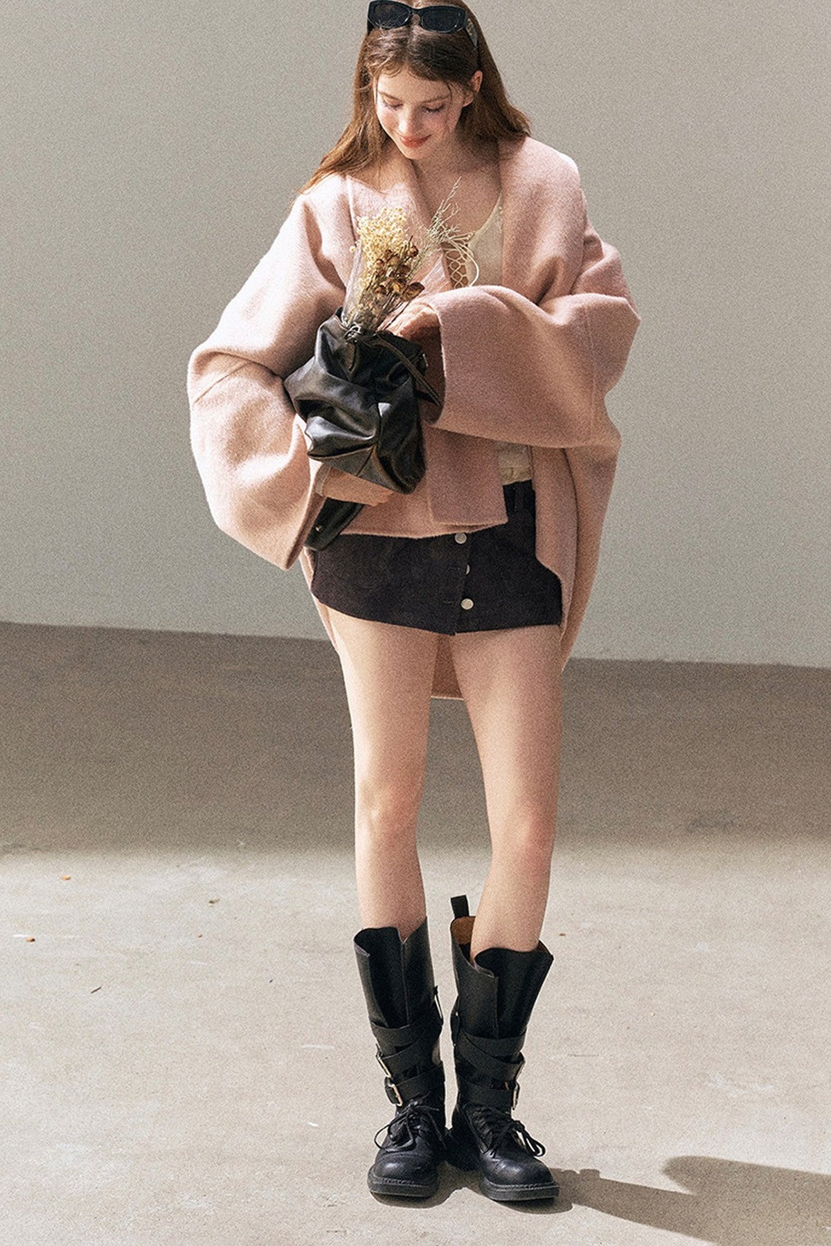 Double-Sided Woolen Shawl Coat
