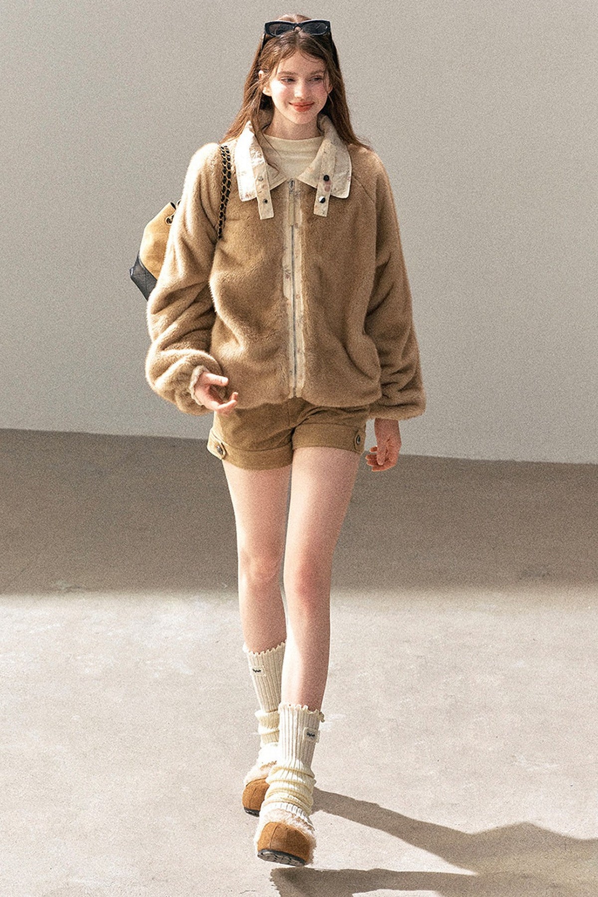 Double-Sided Reversible Floral Lapel Jacket