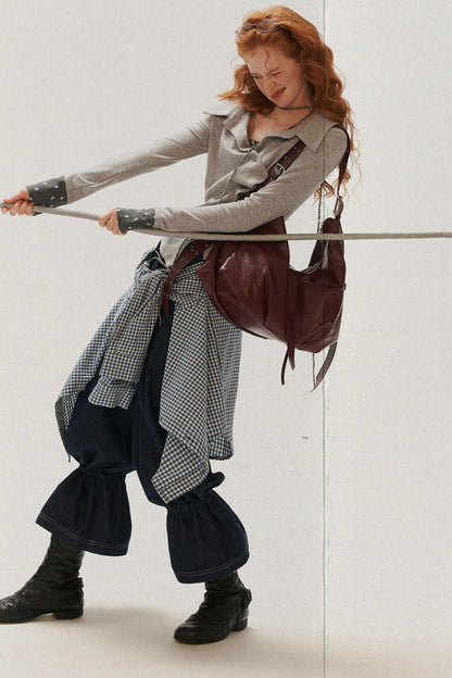 Layered-Look Long-Sleeve T-Shirt