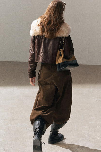 Genuine Sheepskin Lamb Fur Jacket
