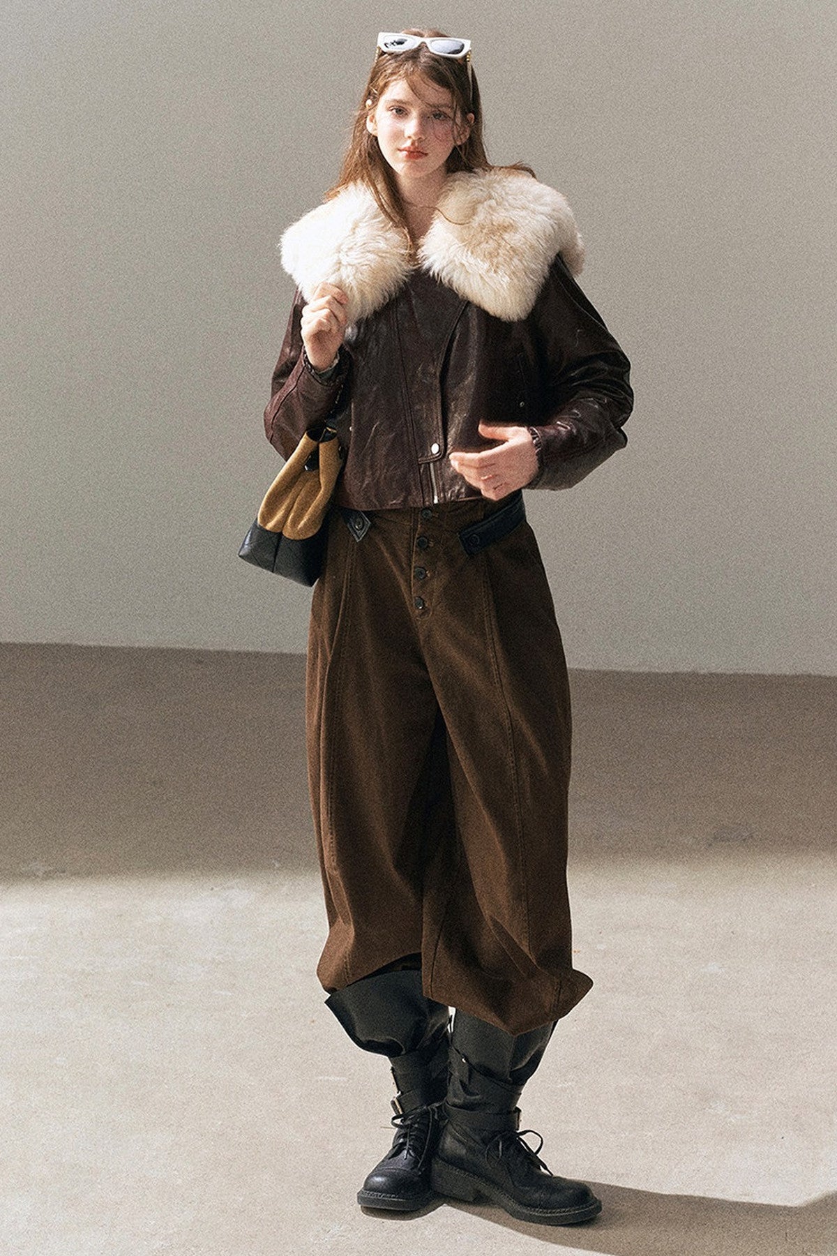 Genuine Sheepskin Lamb Fur Jacket