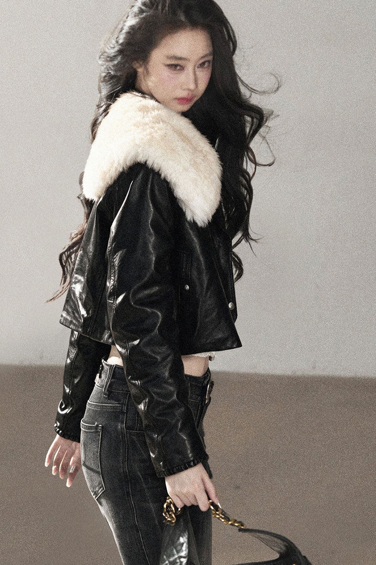 Genuine Sheepskin Lamb Fur Jacket