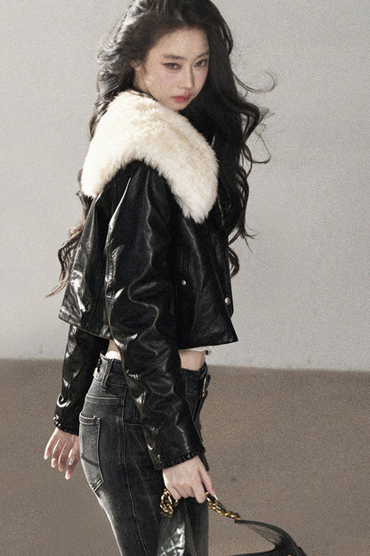 Genuine Sheepskin Lamb Fur Jacket