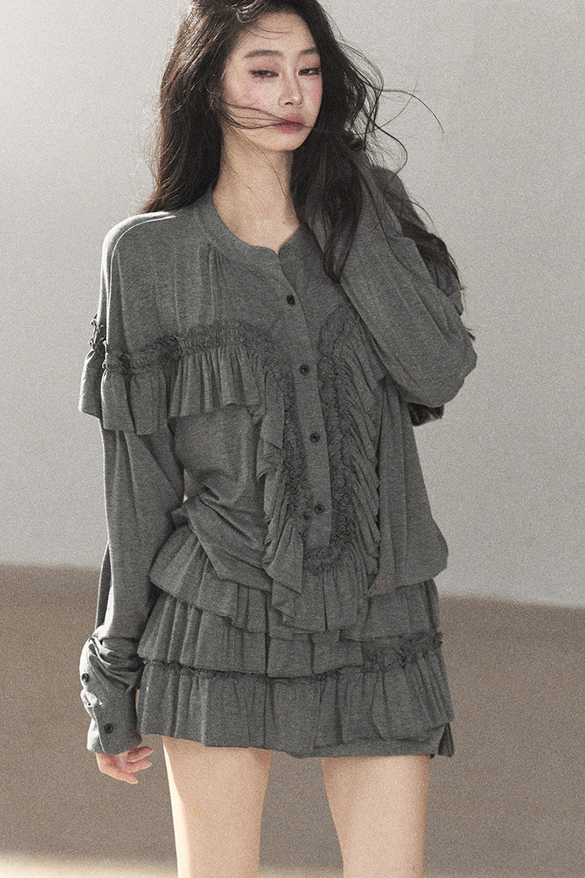 Multi-Layered Ruffle Top and Skirt