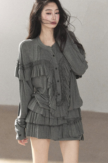 Multi-Layered Ruffle Top and Skirt