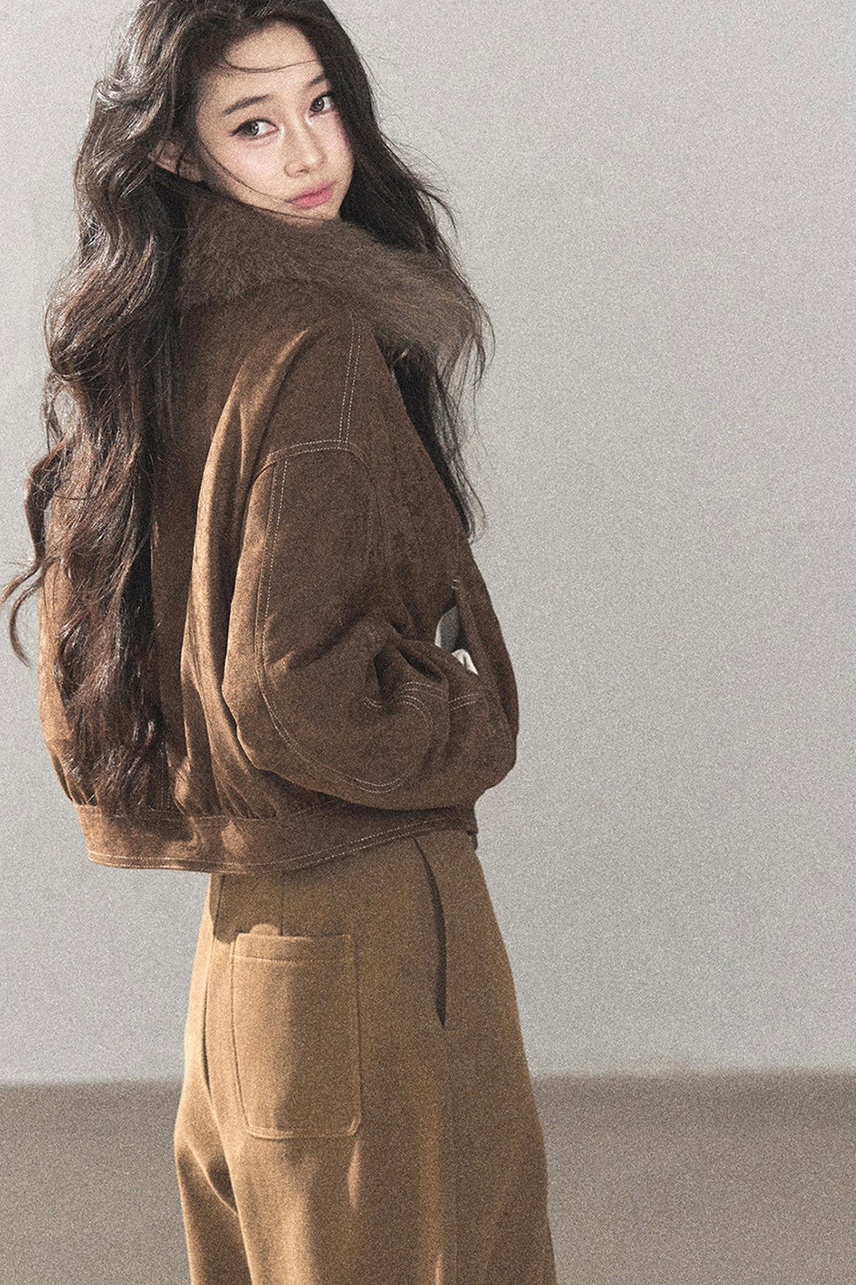 Real Fox Fur Goose Down Parka Jacket