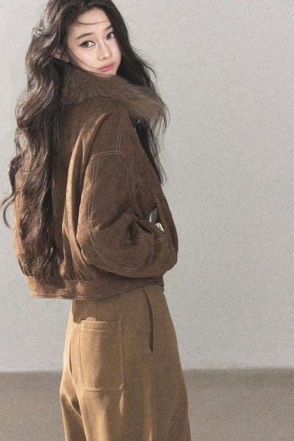 Real Fox Fur Goose Down Parka Jacket