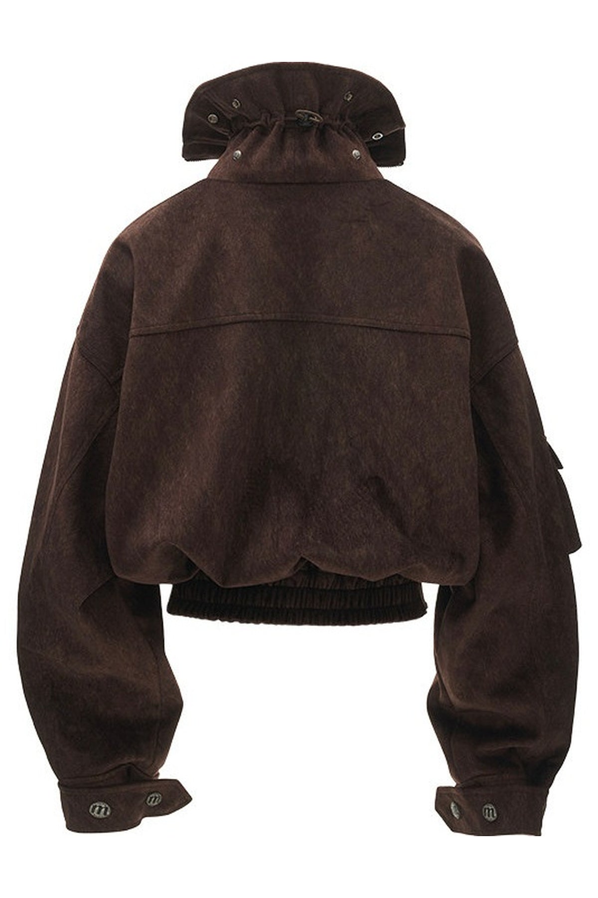 Imitation Horsehair Texture Silhouette Button Jacket