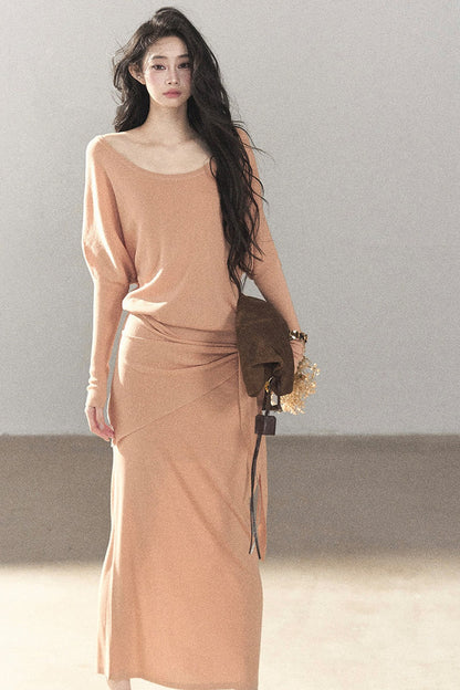 Under The Sunset Linen Mermaid Dress And Skirt Set