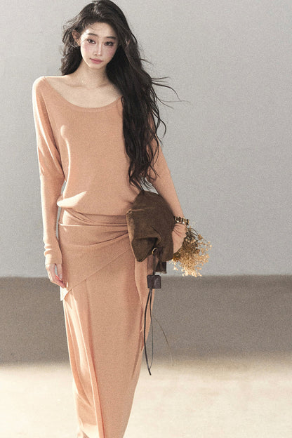 Under The Sunset Linen Mermaid Dress And Skirt Set