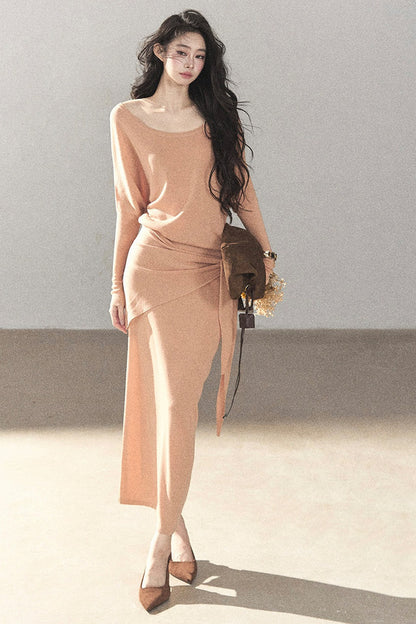 Under The Sunset Linen Mermaid Dress And Skirt Set