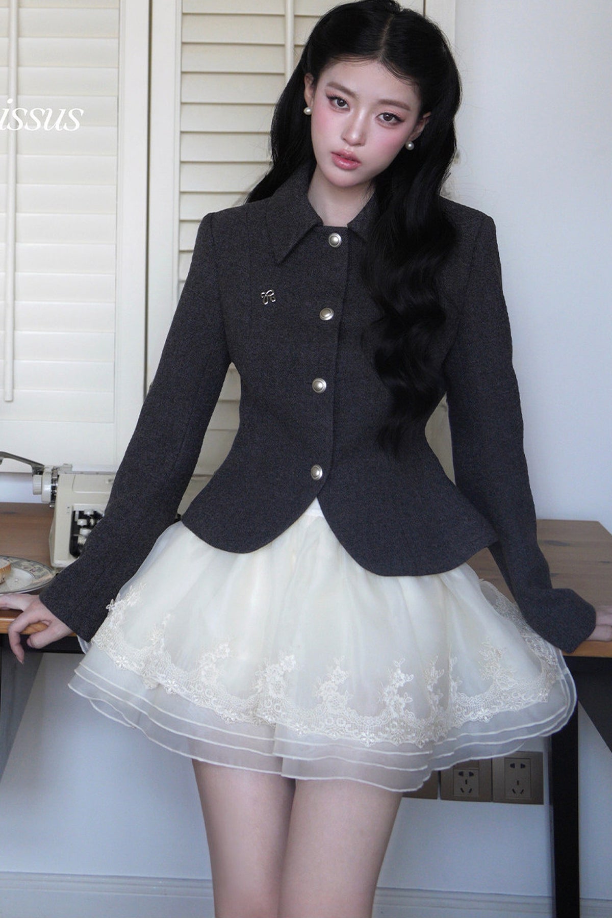 High Waist Lace Layered Cake Skirt