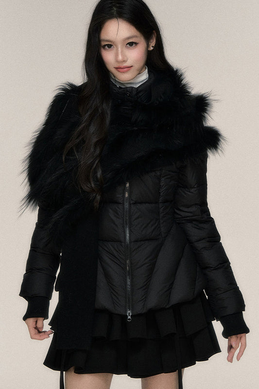 Lightweight White Duck Down Jacket Set-Up