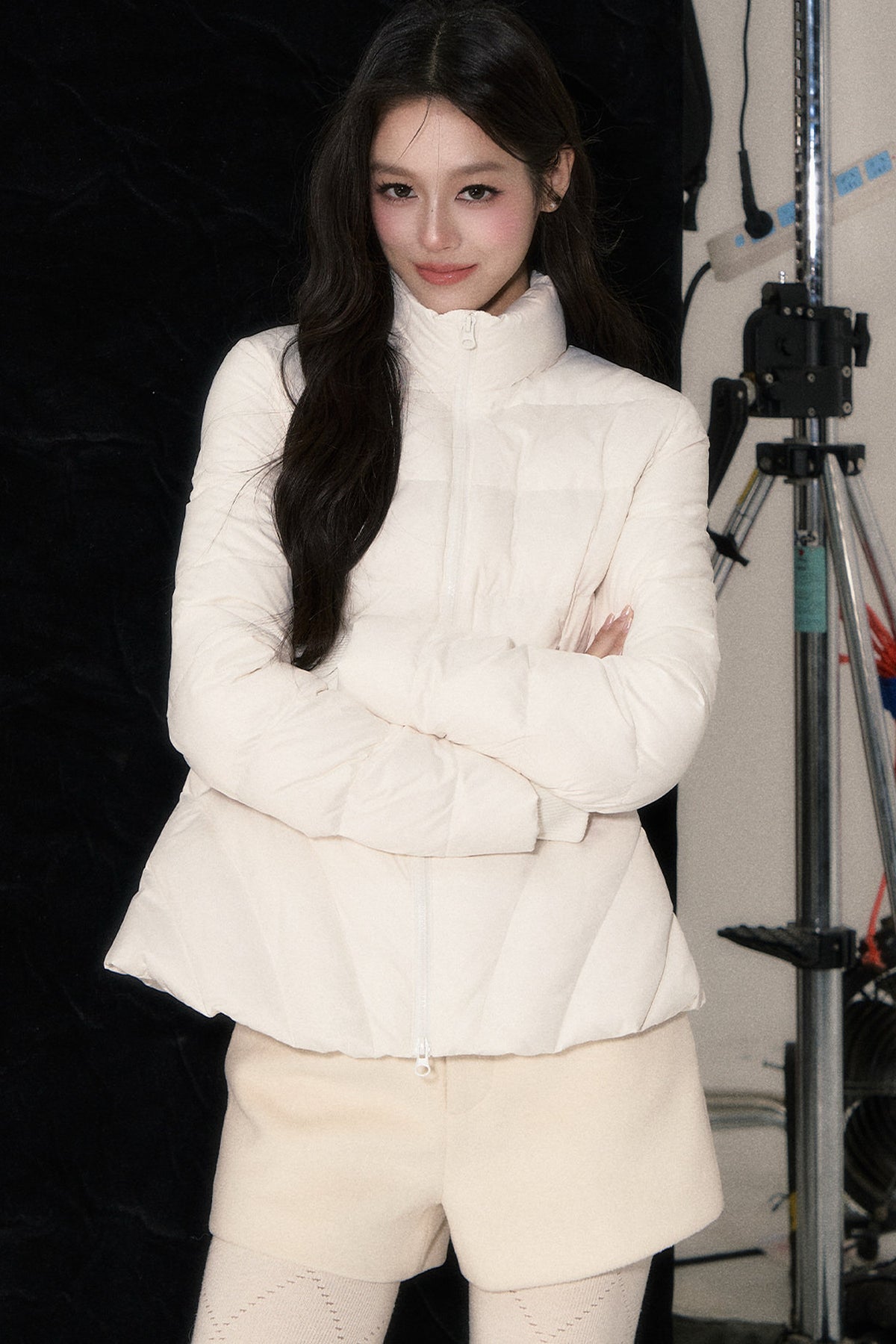 Lightweight White Duck Down Jacket Set-Up