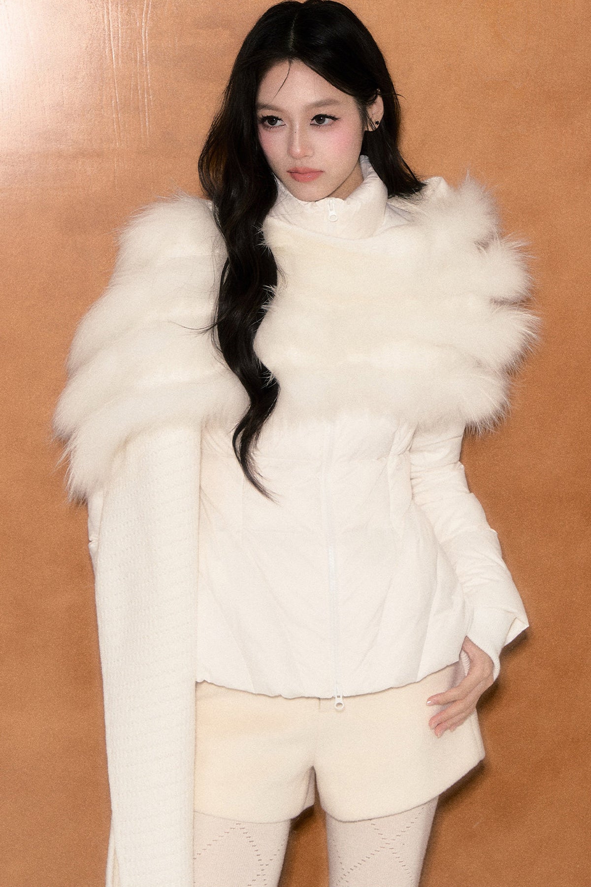 Lightweight White Duck Down Jacket Set-Up