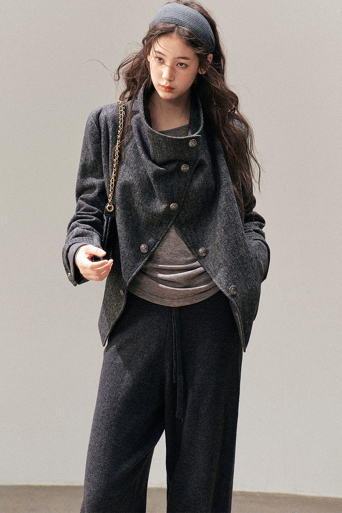 Dark Gray Cashmere Jacket