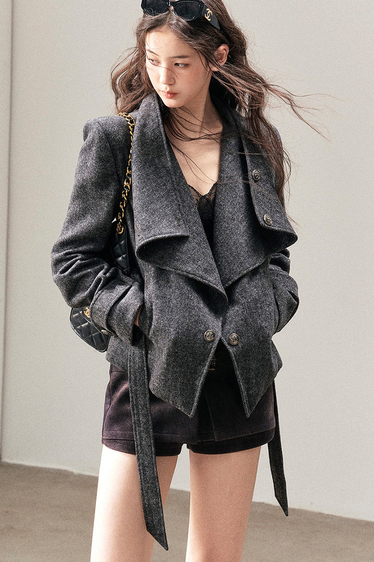 Dark Gray Cashmere Jacket
