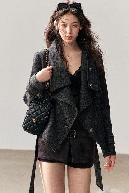Dark Gray Cashmere Jacket