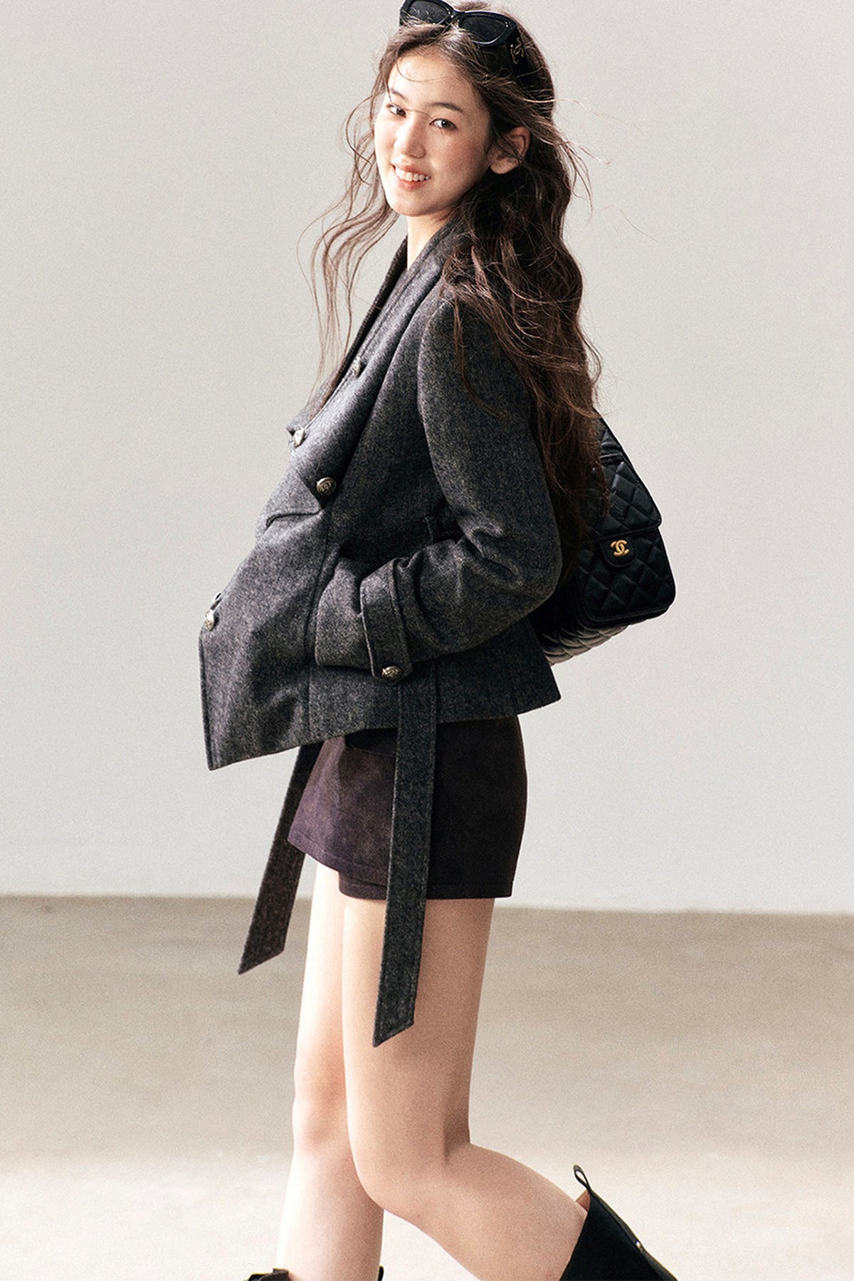 Dark Gray Cashmere Jacket