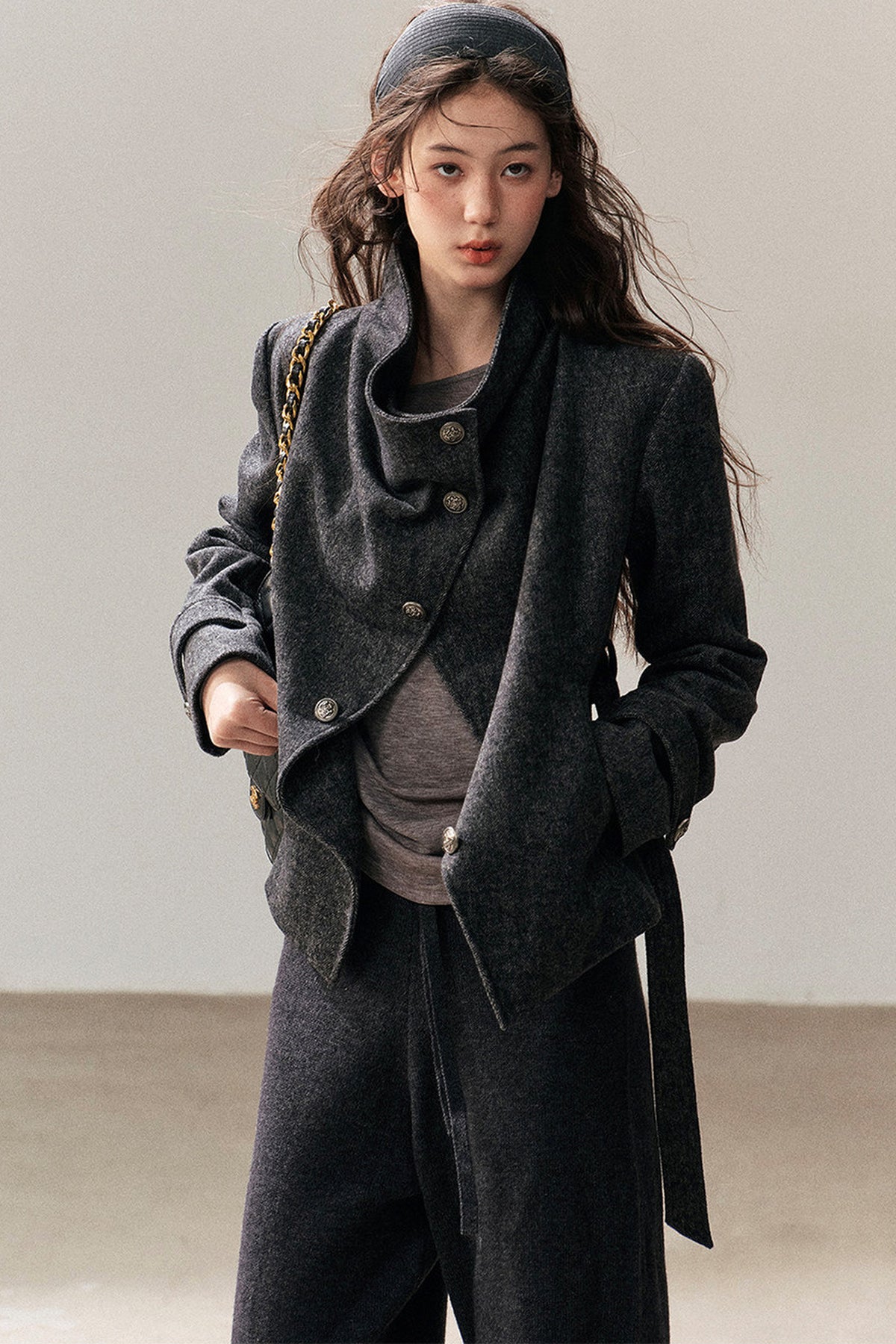 Dark Gray Cashmere Jacket