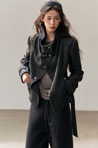 Dark Gray Cashmere Jacket