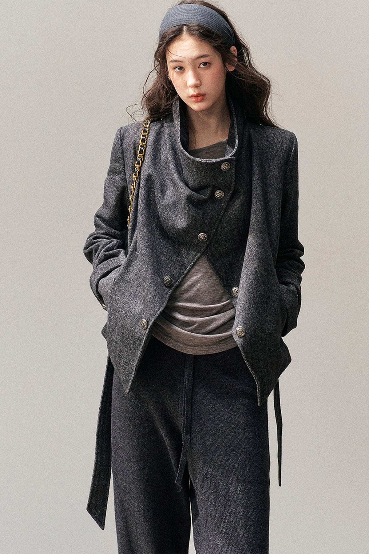 Dark Gray Cashmere Jacket