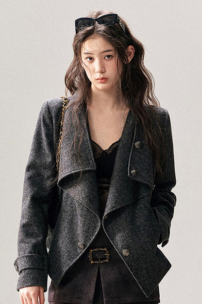 Dark Gray Cashmere Jacket