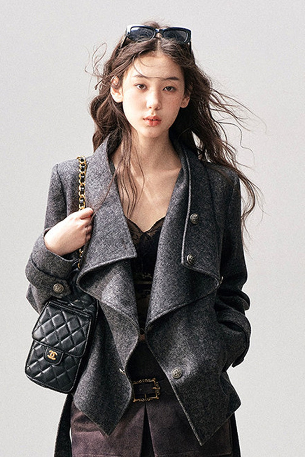 Dark Gray Cashmere Jacket