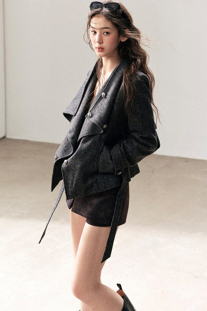 Dark Gray Cashmere Jacket