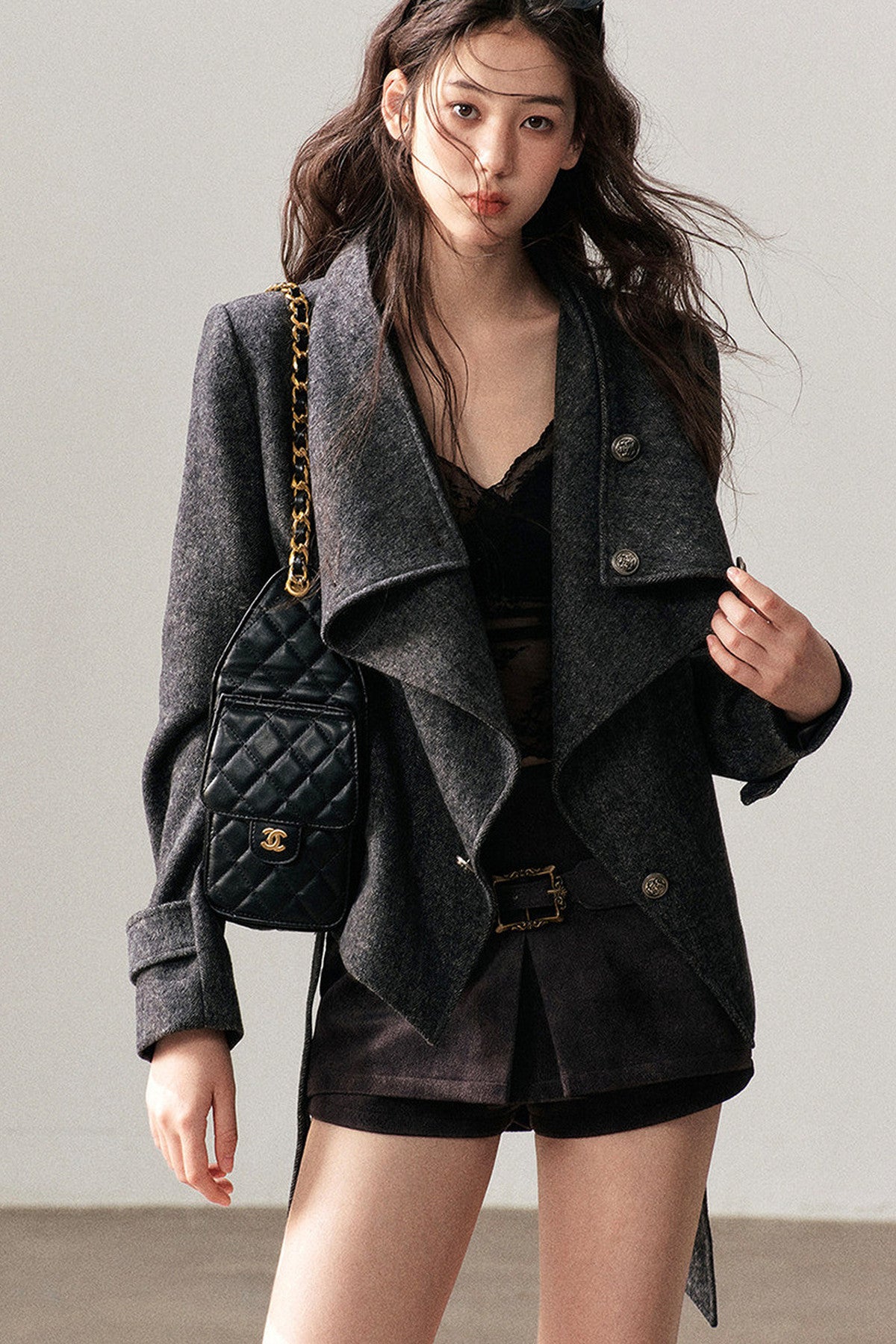Dark Gray Cashmere Jacket