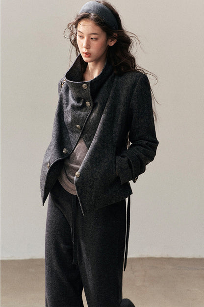 Dark Gray Cashmere Jacket