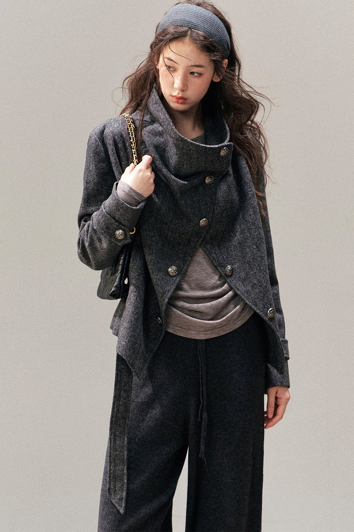 Dark Gray Cashmere Jacket