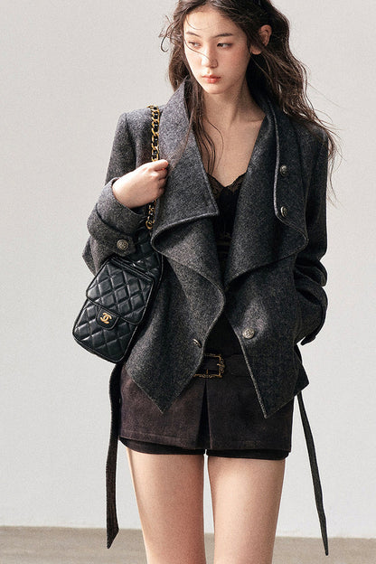 Dark Gray Cashmere Jacket
