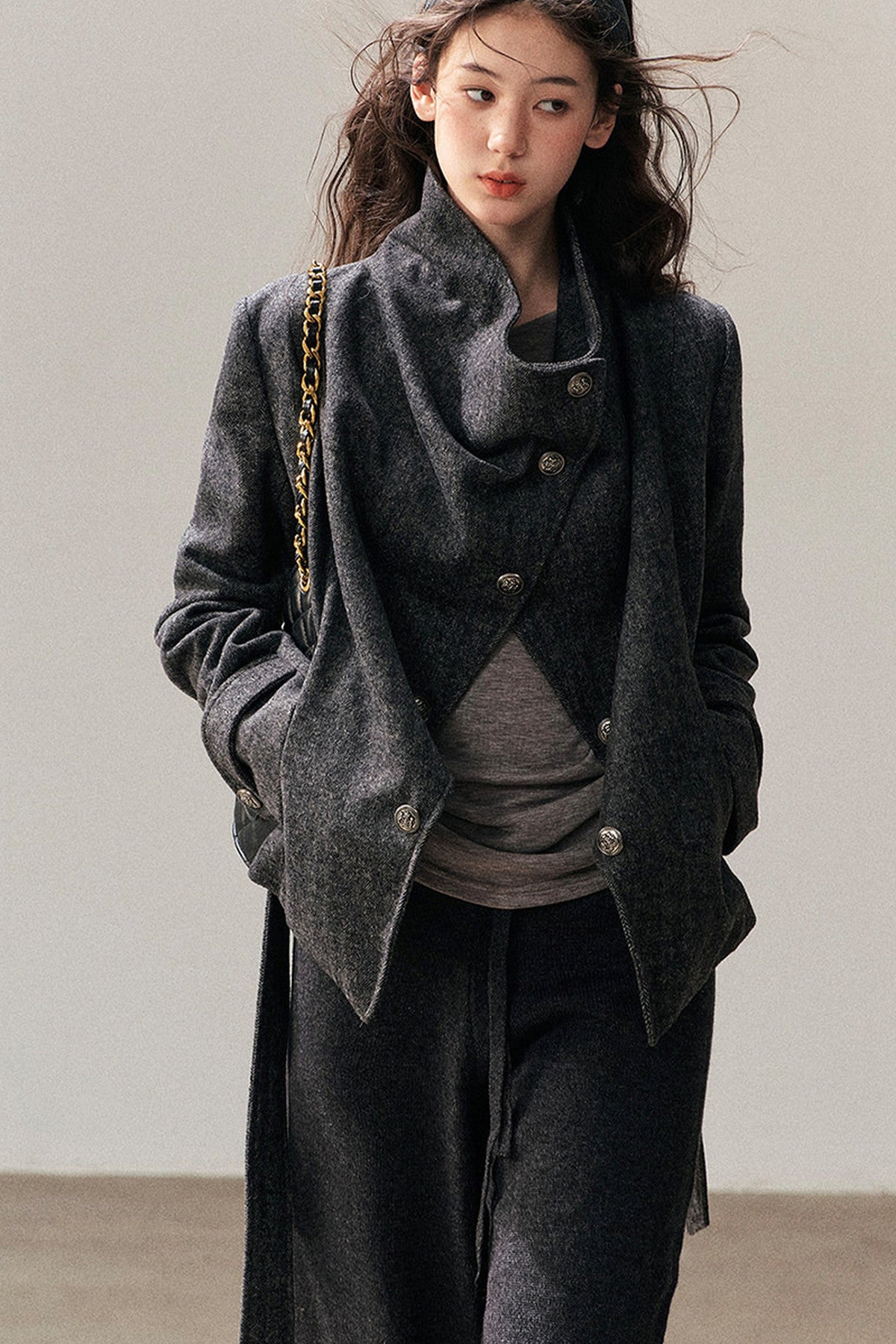 Dark Gray Cashmere Jacket