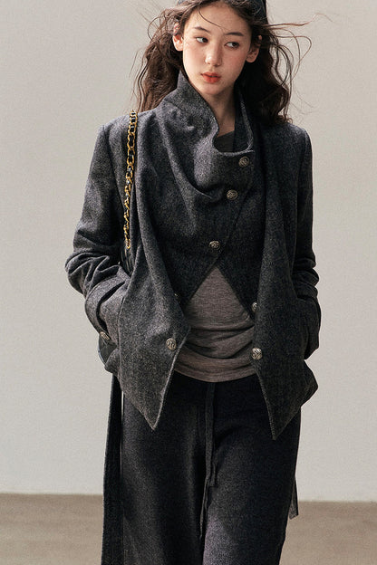 Dark Gray Cashmere Jacket