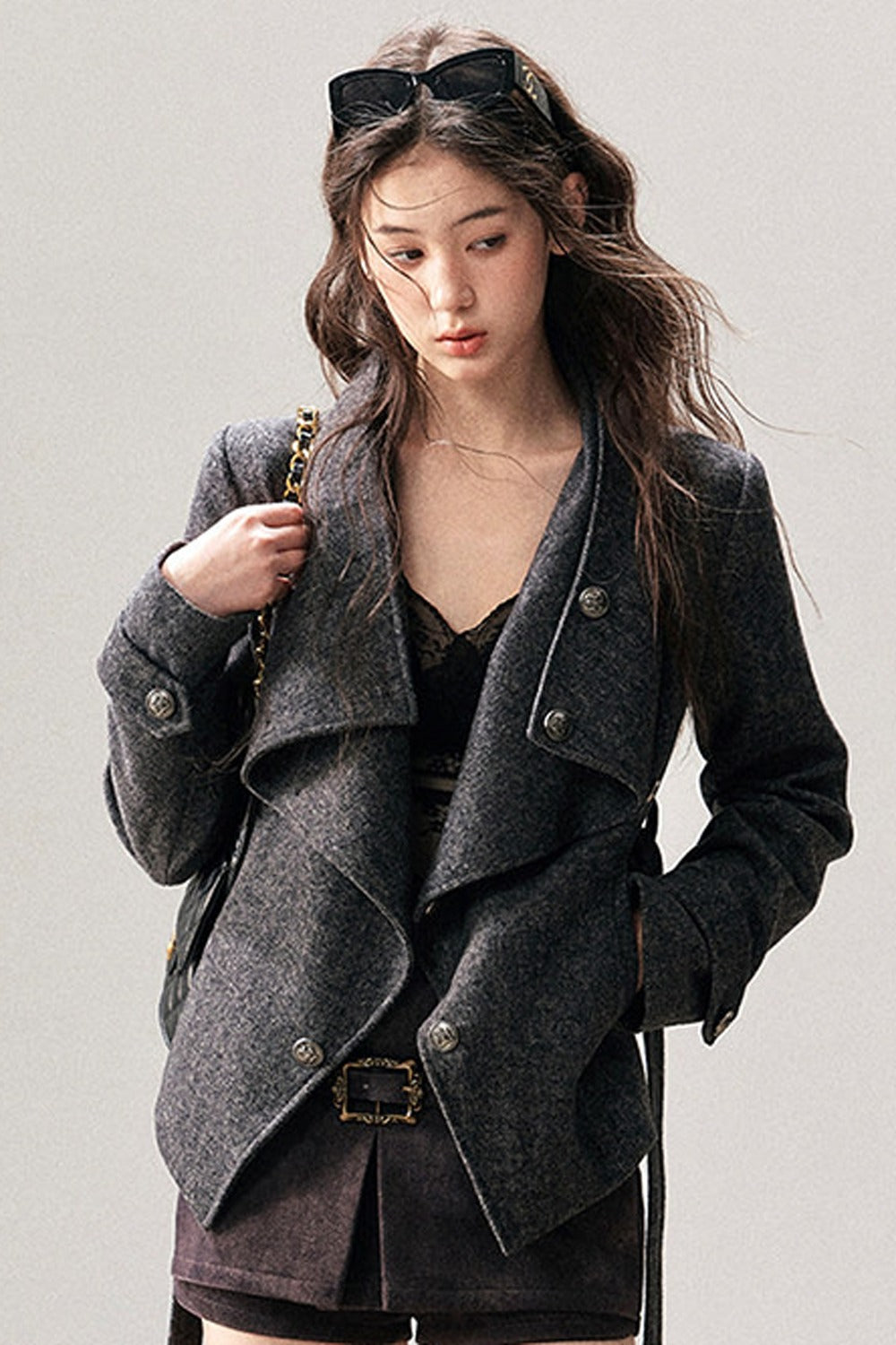 Dark Gray Cashmere Jacket