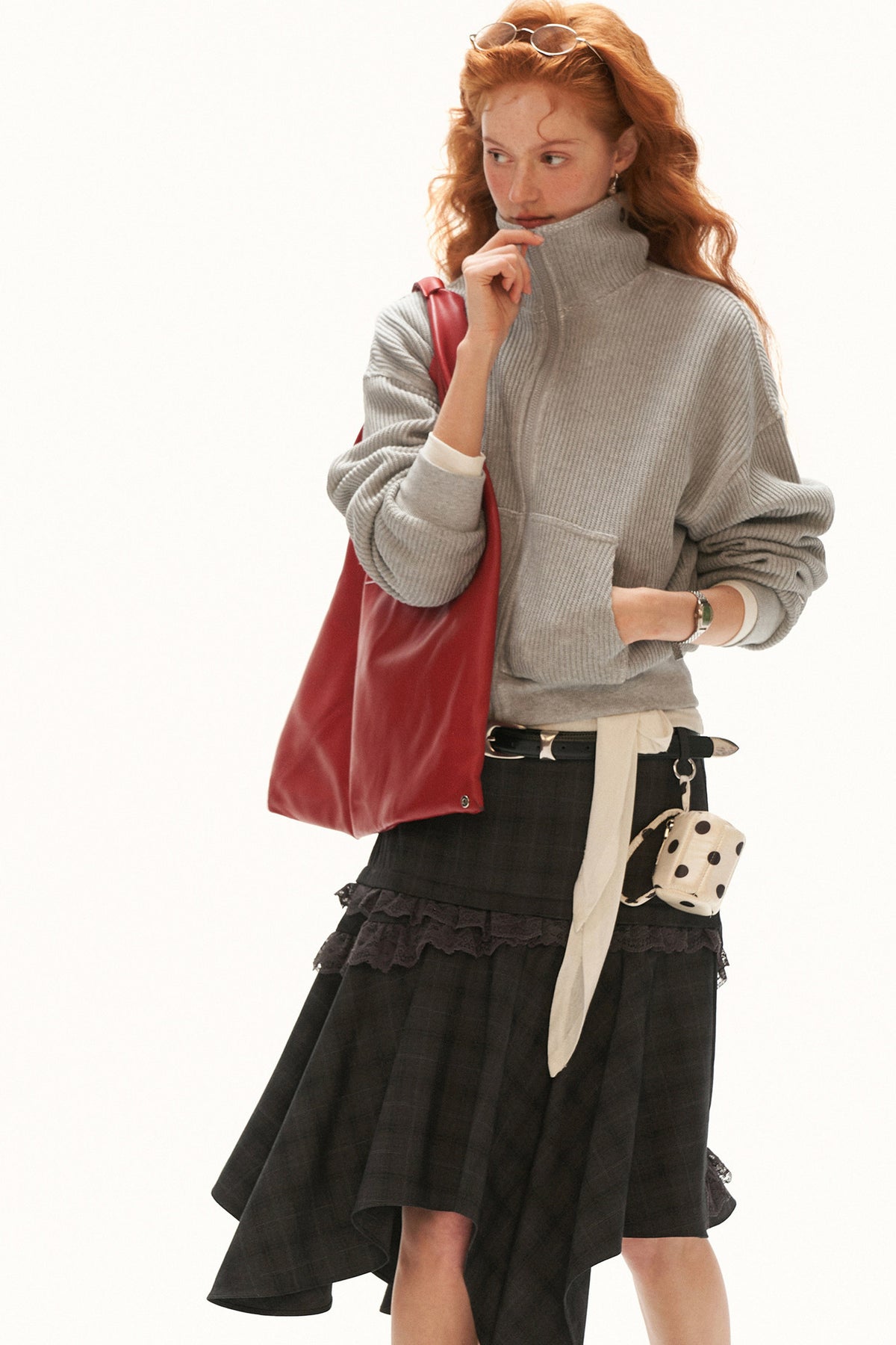 Structured Zip Knitted Jacket