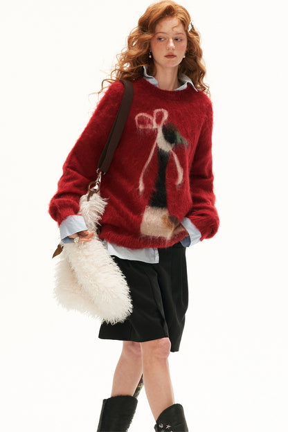 Duck Bow Sweater Tops